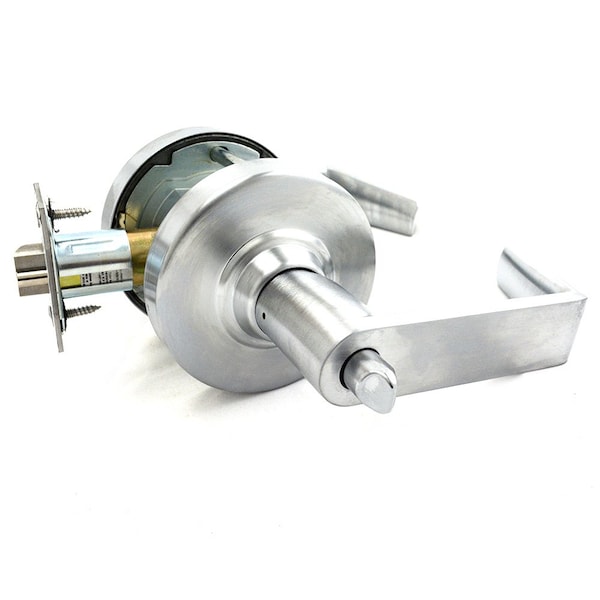 Schlage Commercial ALX Series Grade 2 Entry Rhodes Lever Lock with Large Format IC Prep Less Core, 47267042 ALX53JRHO626 - main